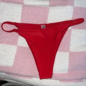 Small Red Zaful Bikini Bottoms | Women’s Swimwear